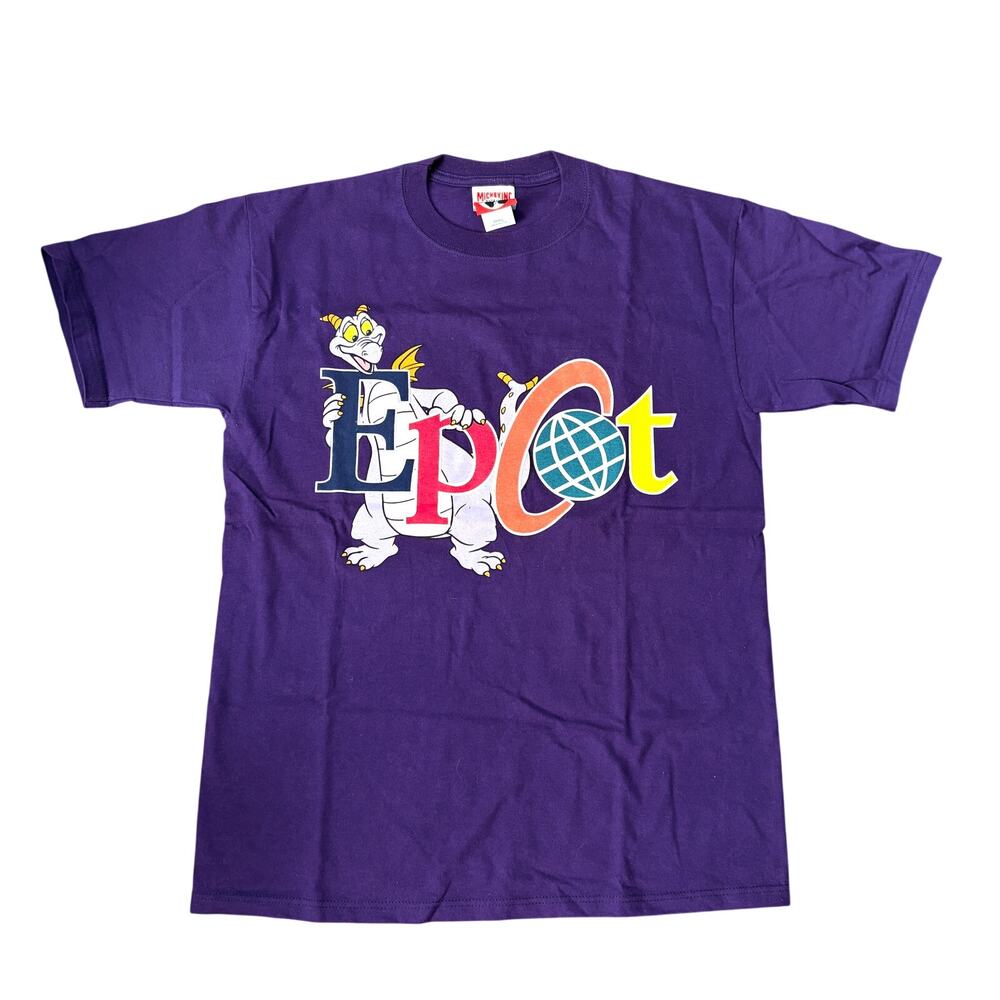 Vintage 90s Figment Epcot Ride Promo Mickey Walt Disney World S Purple T Shirt